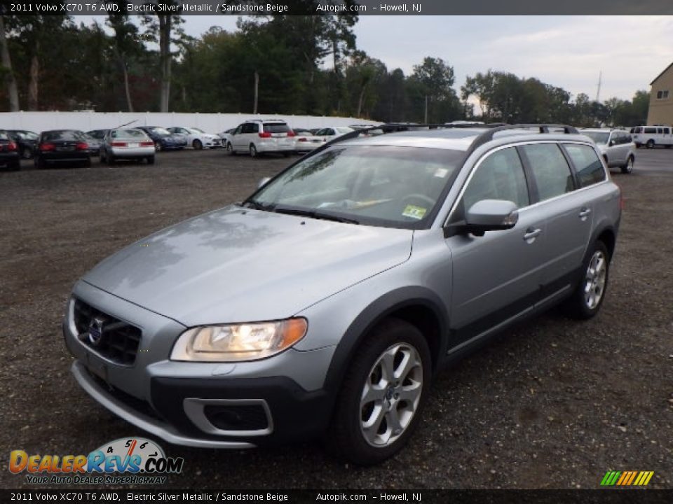 2011 Volvo XC70 T6 AWD Electric Silver Metallic / Sandstone Beige Photo #1