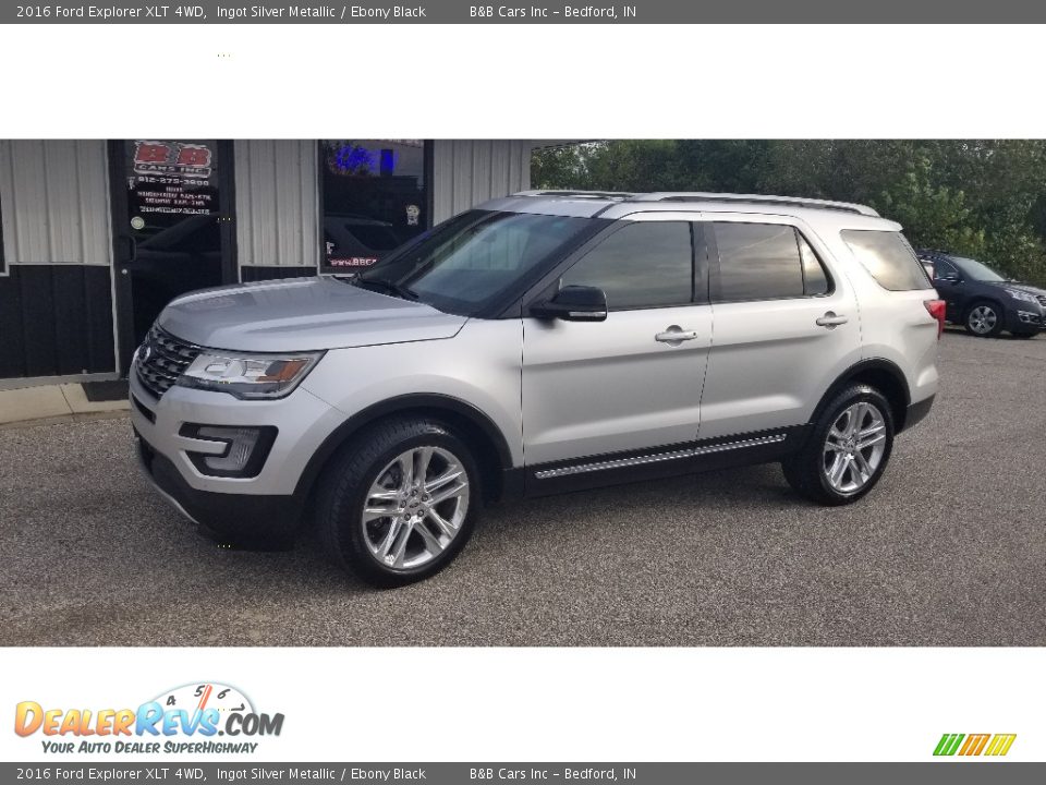 2016 Ford Explorer XLT 4WD Ingot Silver Metallic / Ebony Black Photo #1