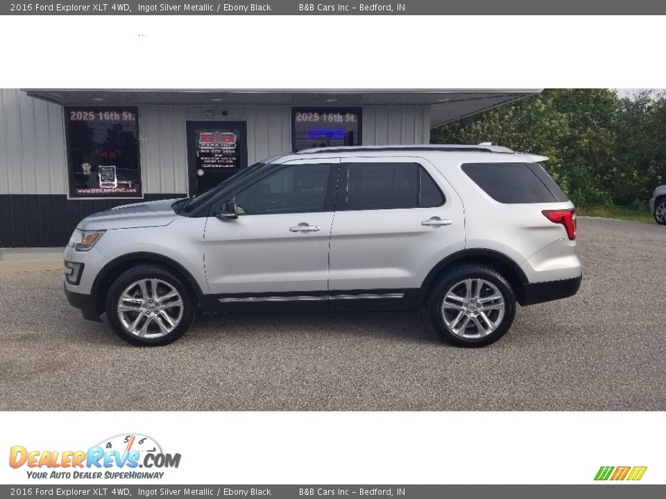 2016 Ford Explorer XLT 4WD Ingot Silver Metallic / Ebony Black Photo #2