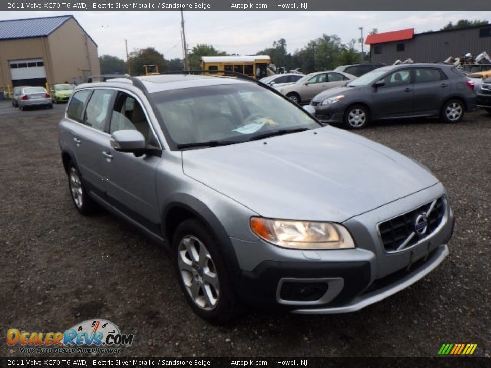 2011 Volvo XC70 T6 AWD Electric Silver Metallic / Sandstone Beige Photo #3