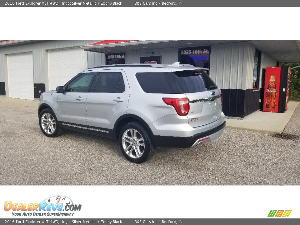 2016 Ford Explorer XLT 4WD Ingot Silver Metallic / Ebony Black Photo #3