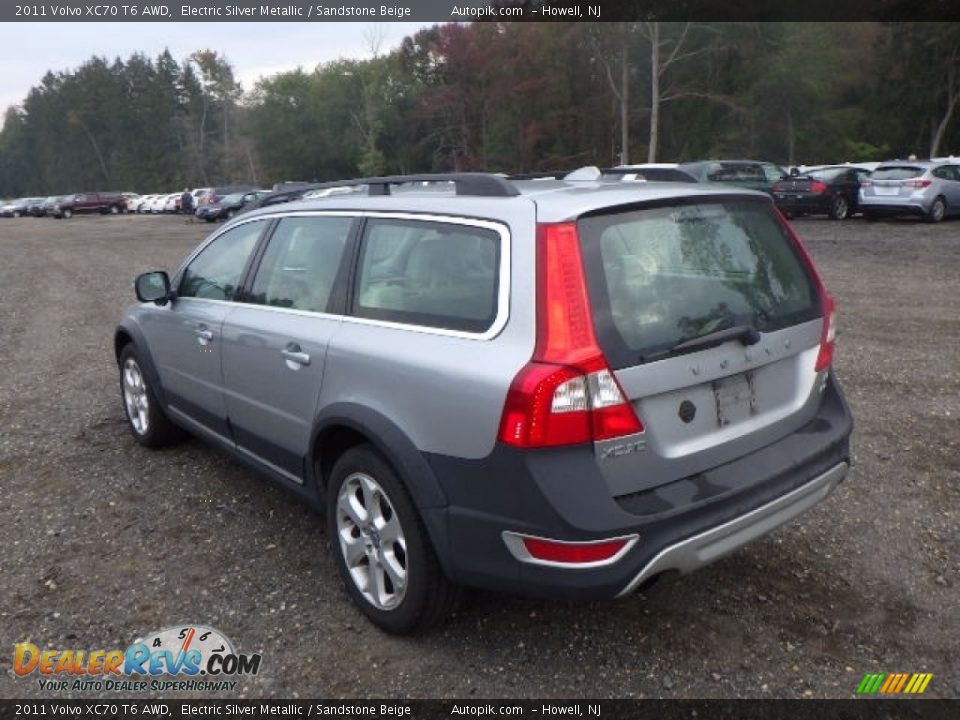 2011 Volvo XC70 T6 AWD Electric Silver Metallic / Sandstone Beige Photo #4