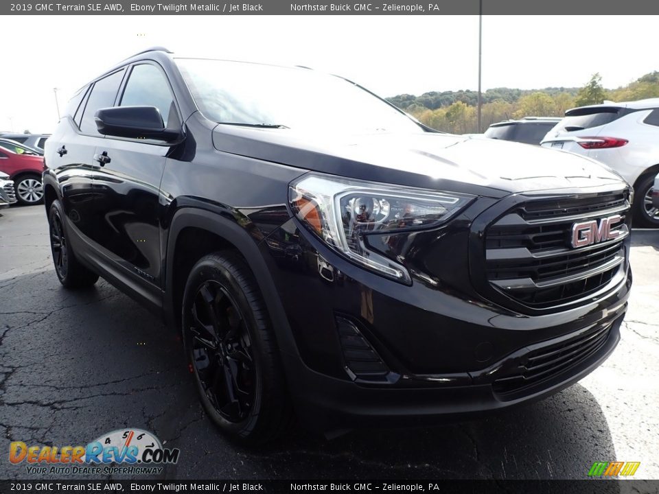 2019 GMC Terrain SLE AWD Ebony Twilight Metallic / Jet Black Photo #4
