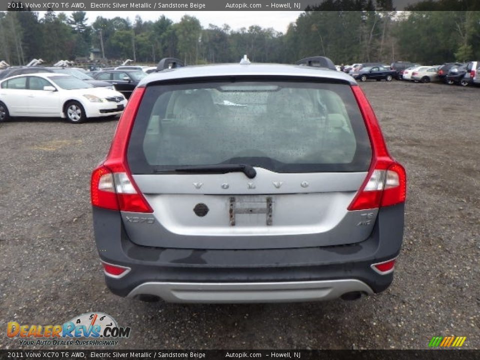 2011 Volvo XC70 T6 AWD Electric Silver Metallic / Sandstone Beige Photo #5