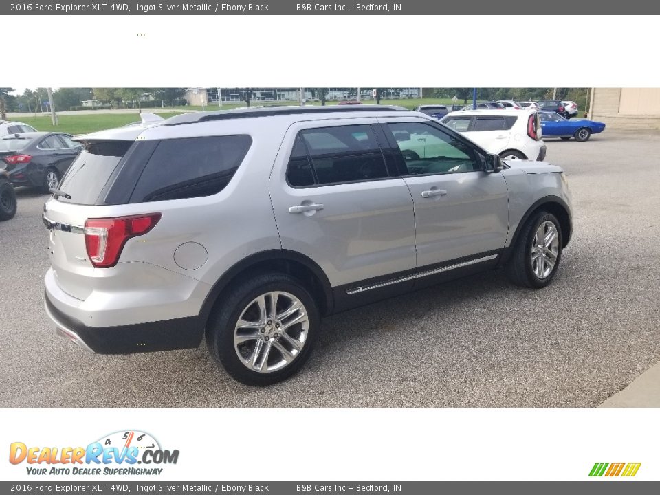 2016 Ford Explorer XLT 4WD Ingot Silver Metallic / Ebony Black Photo #5