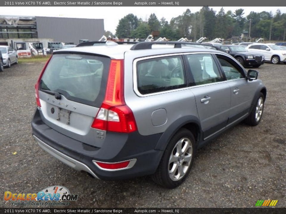 2011 Volvo XC70 T6 AWD Electric Silver Metallic / Sandstone Beige Photo #6