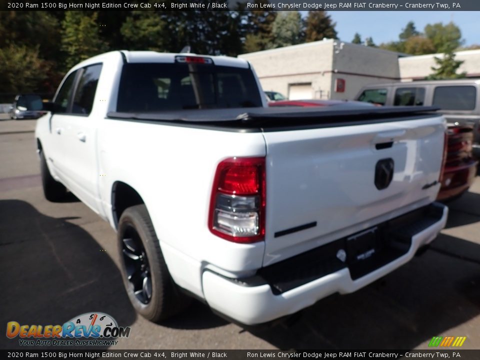 2020 Ram 1500 Big Horn Night Edition Crew Cab 4x4 Bright White / Black Photo #4