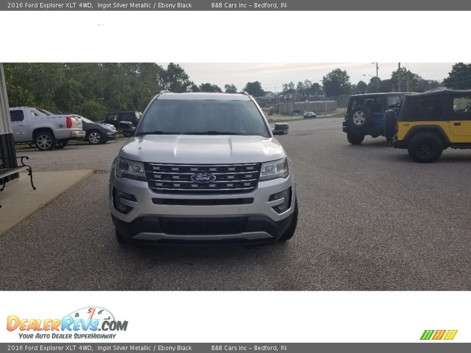 2016 Ford Explorer XLT 4WD Ingot Silver Metallic / Ebony Black Photo #8