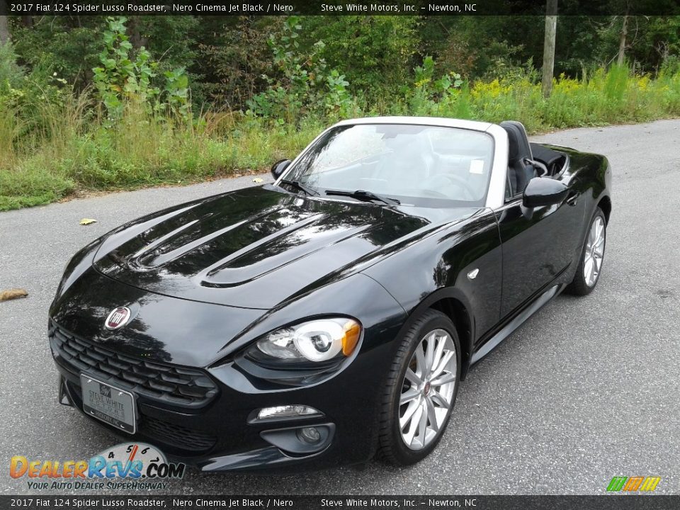 2017 Fiat 124 Spider Lusso Roadster Nero Cinema Jet Black / Nero Photo #2