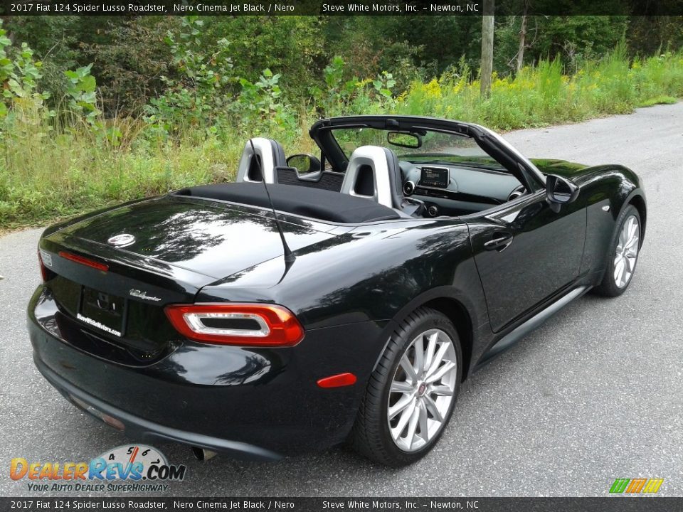 2017 Fiat 124 Spider Lusso Roadster Nero Cinema Jet Black / Nero Photo #6