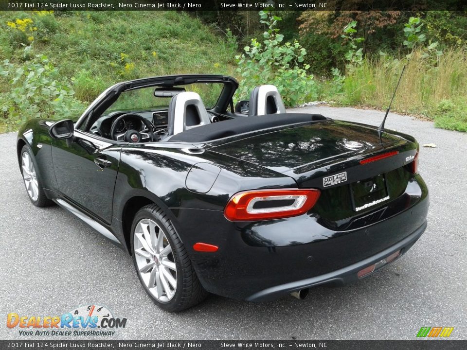 2017 Fiat 124 Spider Lusso Roadster Nero Cinema Jet Black / Nero Photo #8