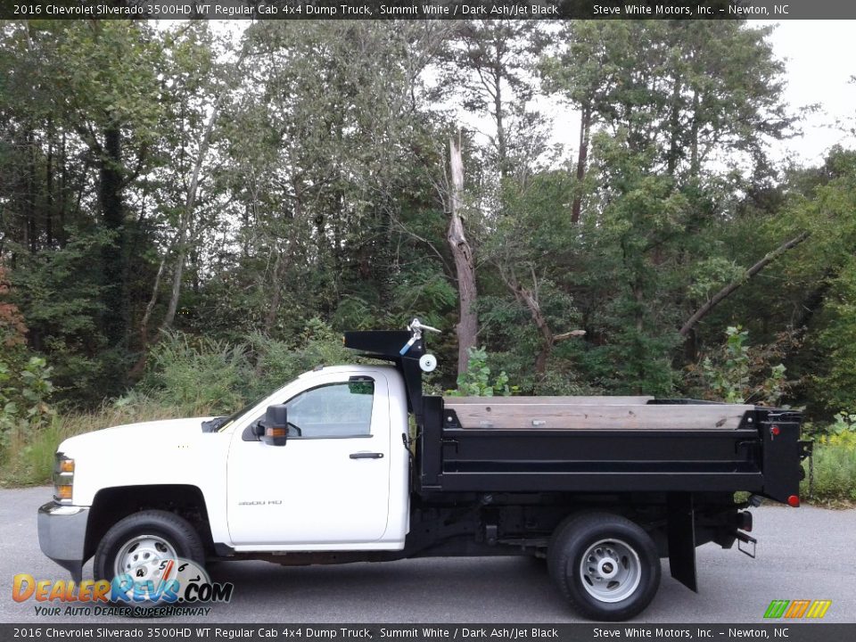 Summit White 2016 Chevrolet Silverado 3500HD WT Regular Cab 4x4 Dump Truck Photo #1