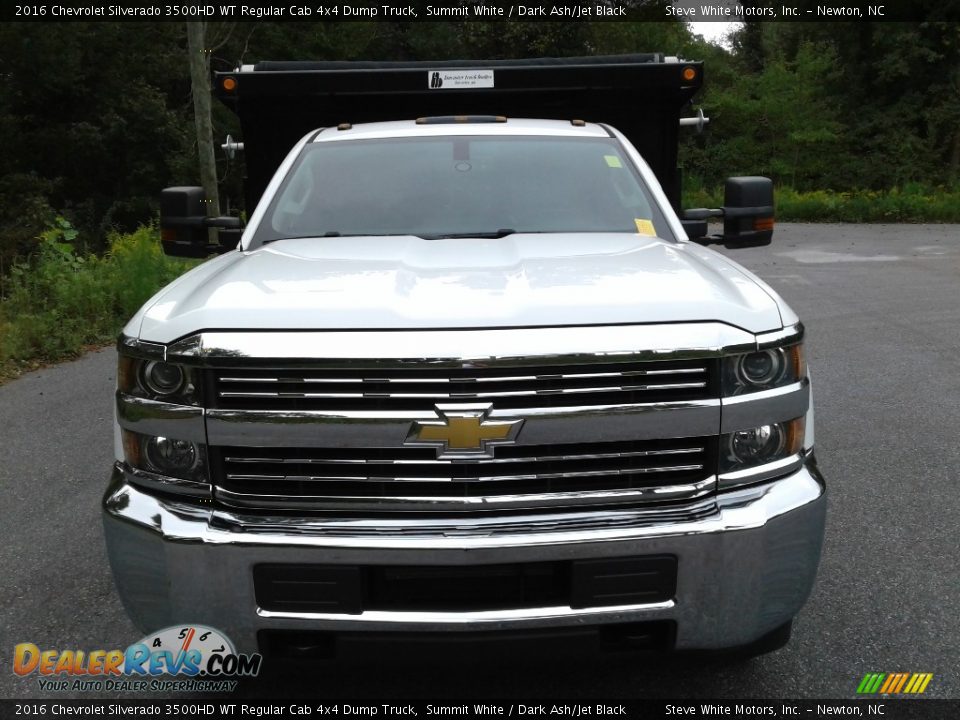 2016 Chevrolet Silverado 3500HD WT Regular Cab 4x4 Dump Truck Summit White / Dark Ash/Jet Black Photo #4