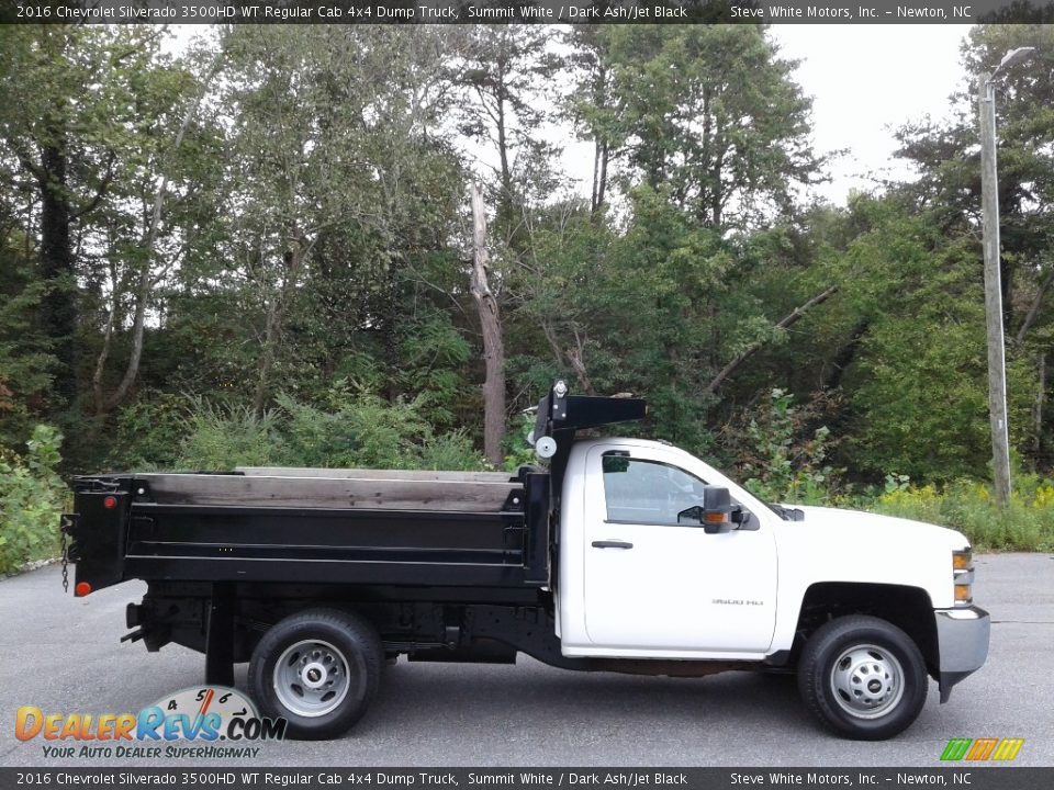 Summit White 2016 Chevrolet Silverado 3500HD WT Regular Cab 4x4 Dump Truck Photo #6