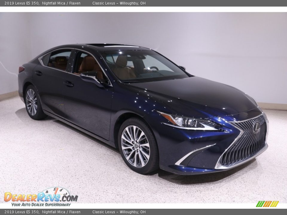 2019 Lexus ES 350 Nightfall Mica / Flaxen Photo #1