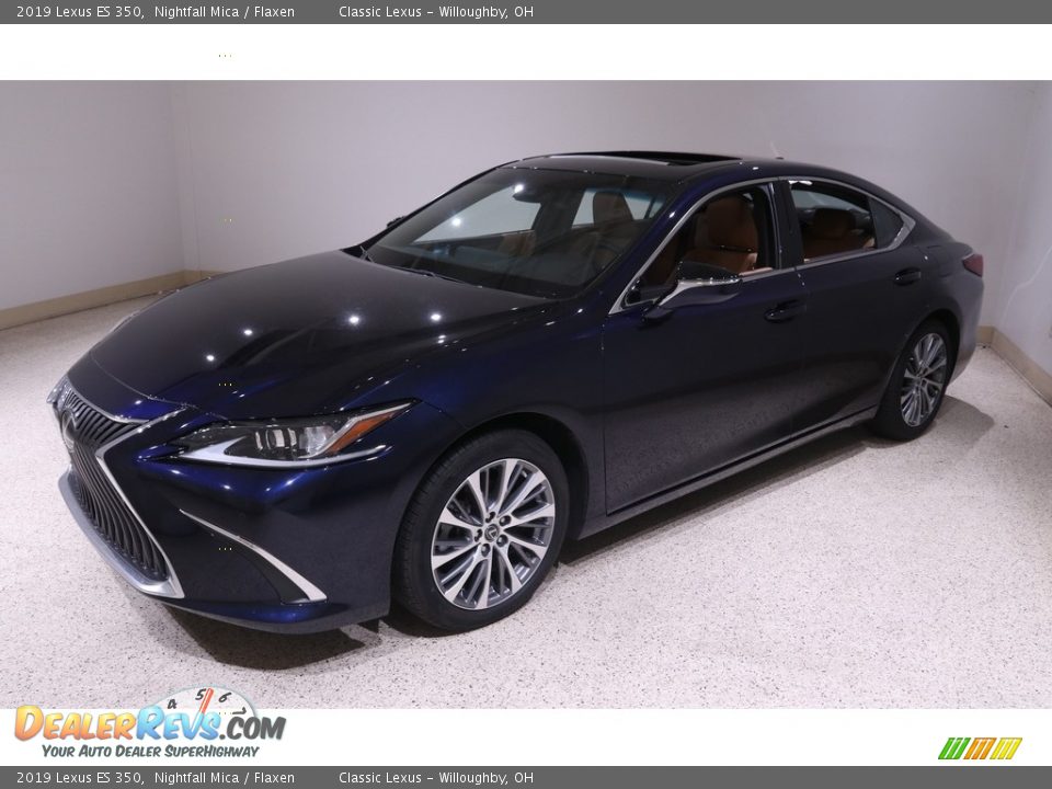 2019 Lexus ES 350 Nightfall Mica / Flaxen Photo #3