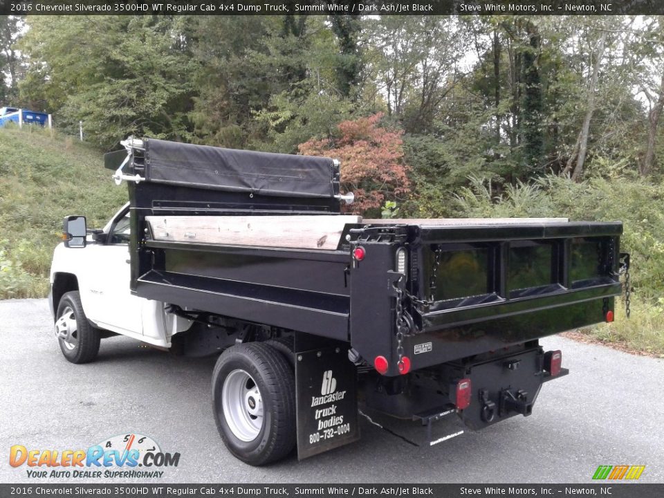 2016 Chevrolet Silverado 3500HD WT Regular Cab 4x4 Dump Truck Summit White / Dark Ash/Jet Black Photo #10