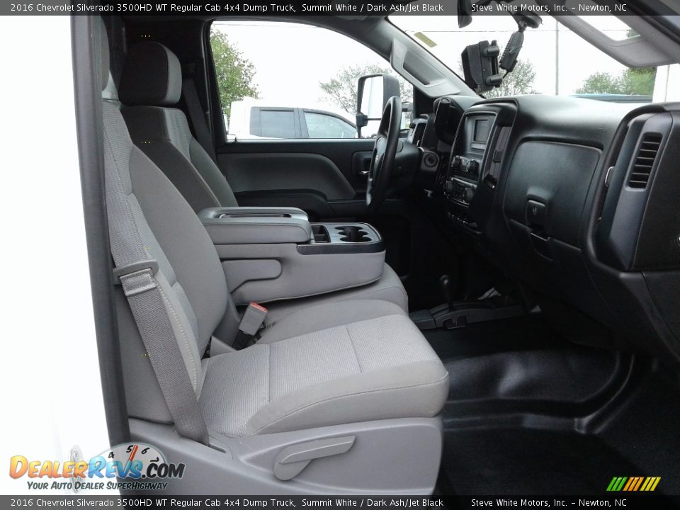 Front Seat of 2016 Chevrolet Silverado 3500HD WT Regular Cab 4x4 Dump Truck Photo #15