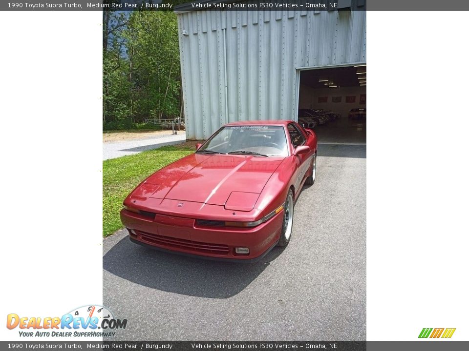 1990 Toyota Supra Turbo Medium Red Pearl / Burgundy Photo #9