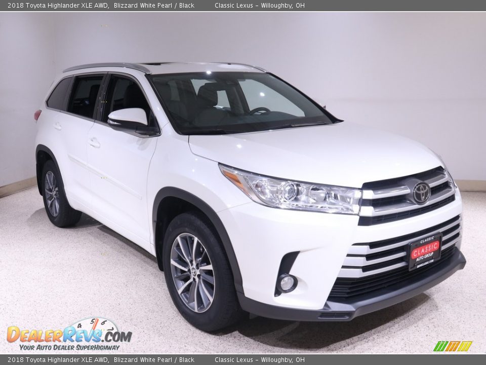 2018 Toyota Highlander XLE AWD Blizzard White Pearl / Black Photo #1