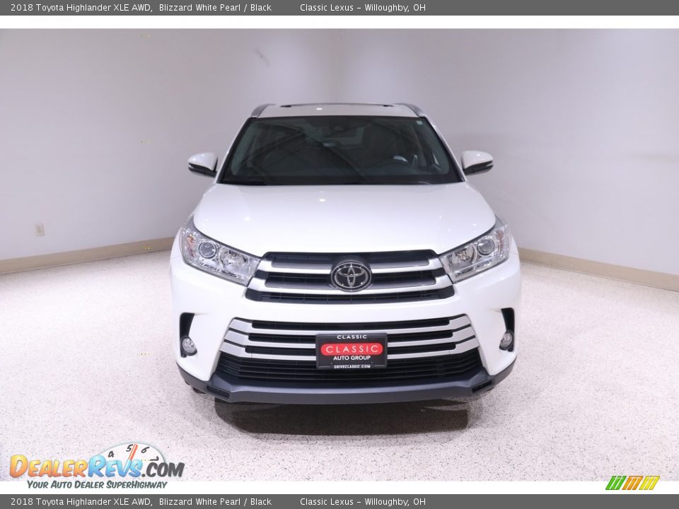 2018 Toyota Highlander XLE AWD Blizzard White Pearl / Black Photo #2