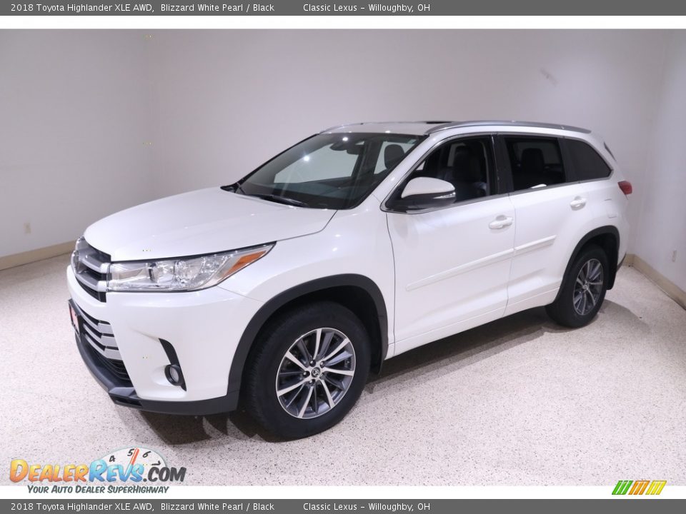 2018 Toyota Highlander XLE AWD Blizzard White Pearl / Black Photo #3