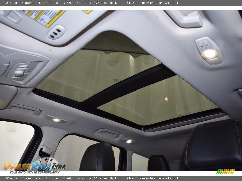 2014 Ford Escape Titanium 2.0L EcoBoost 4WD Karat Gold / Charcoal Black Photo #7