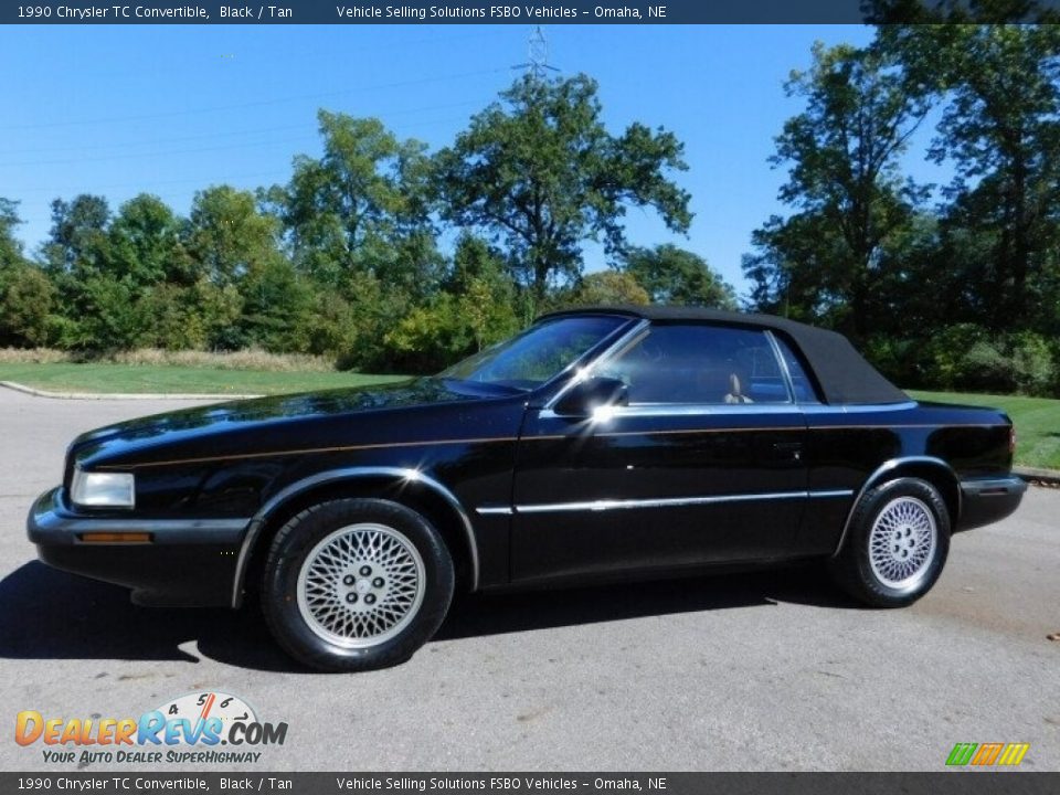 1990 Chrysler TC Convertible Black / Tan Photo #2