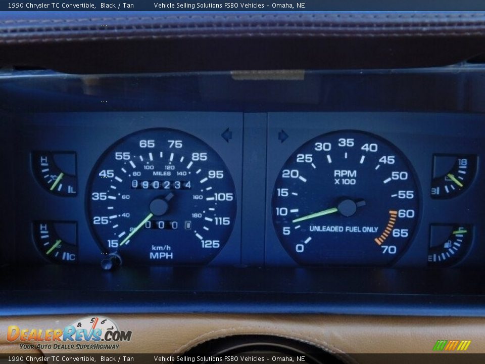 1990 Chrysler TC Convertible Gauges Photo #5