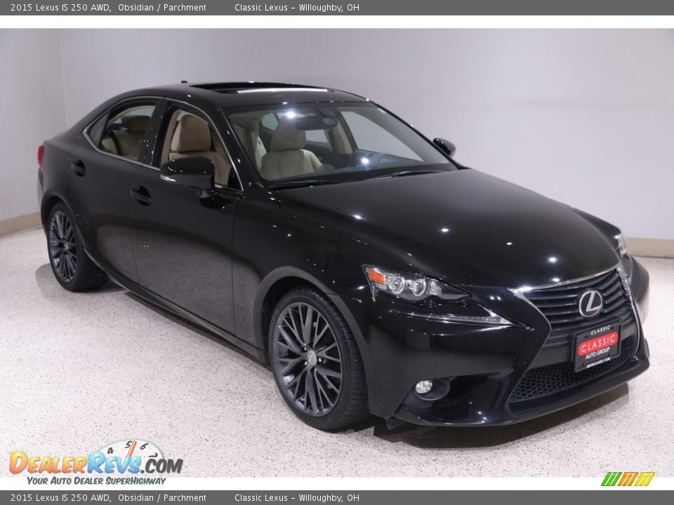 2015 Lexus IS 250 AWD Obsidian / Parchment Photo #1