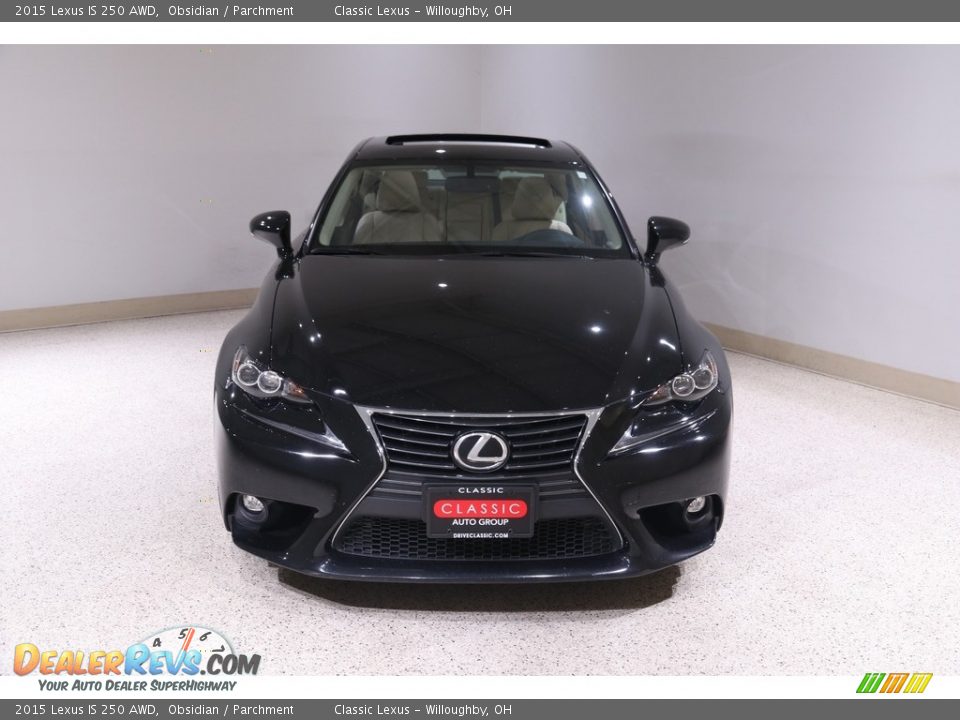 2015 Lexus IS 250 AWD Obsidian / Parchment Photo #2