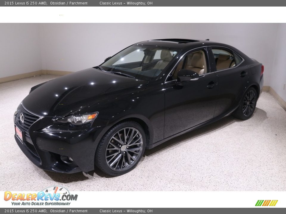 2015 Lexus IS 250 AWD Obsidian / Parchment Photo #3