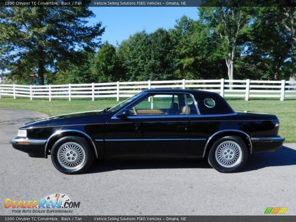 1990 Chrysler TC Convertible Black / Tan Photo #10