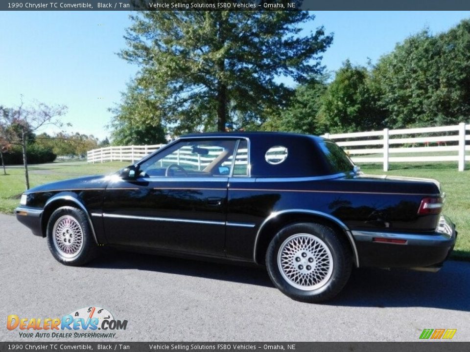 1990 Chrysler TC Convertible Black / Tan Photo #11