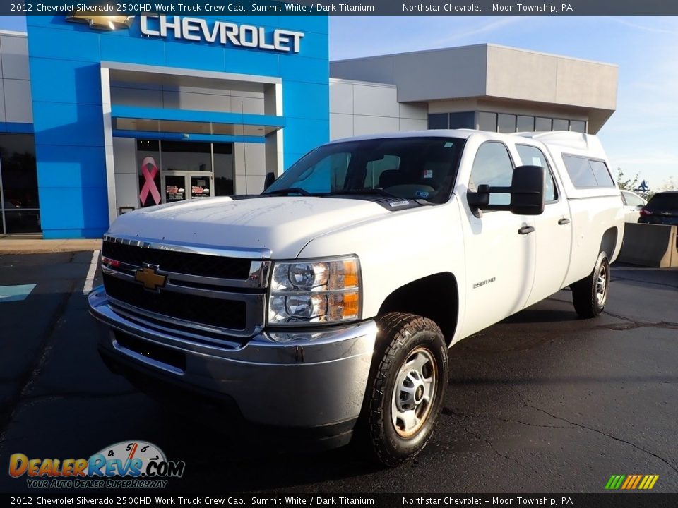 2012 Chevrolet Silverado 2500HD Work Truck Crew Cab Summit White / Dark Titanium Photo #2