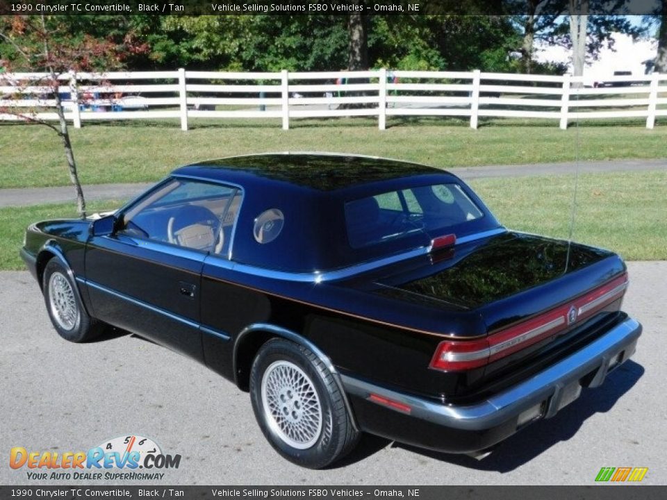 1990 Chrysler TC Convertible Black / Tan Photo #12