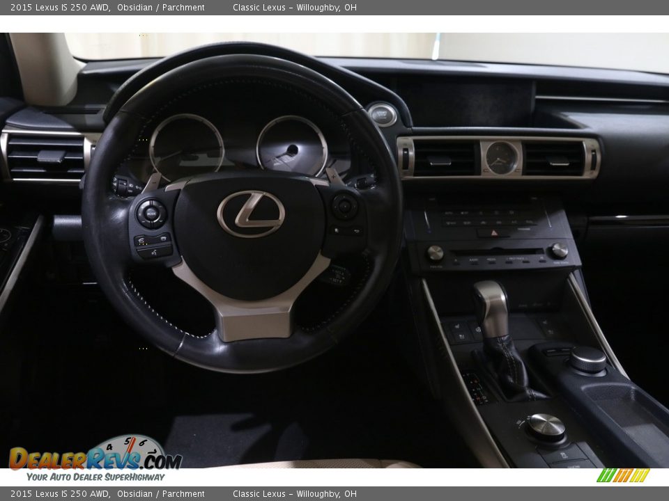 2015 Lexus IS 250 AWD Obsidian / Parchment Photo #6