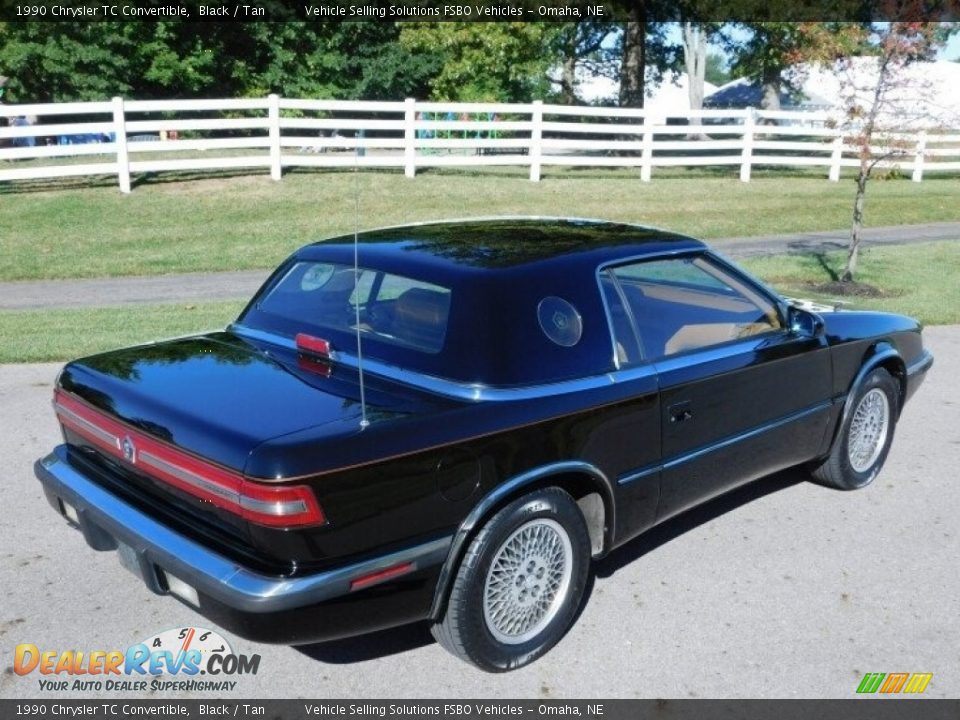1990 Chrysler TC Convertible Black / Tan Photo #14
