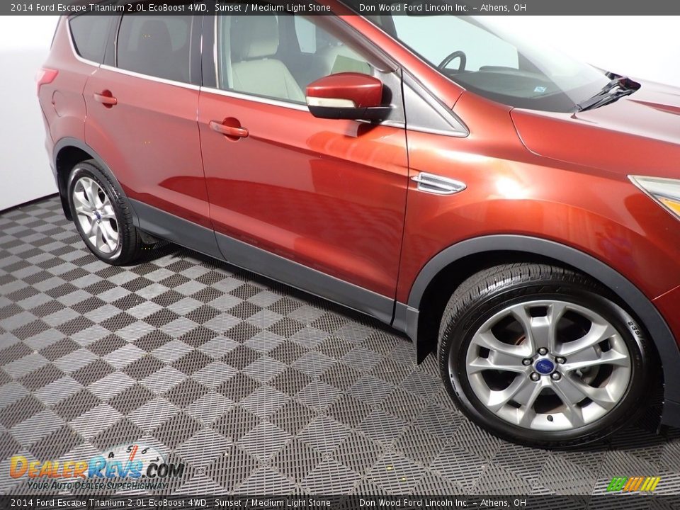 2014 Ford Escape Titanium 2.0L EcoBoost 4WD Sunset / Medium Light Stone Photo #5