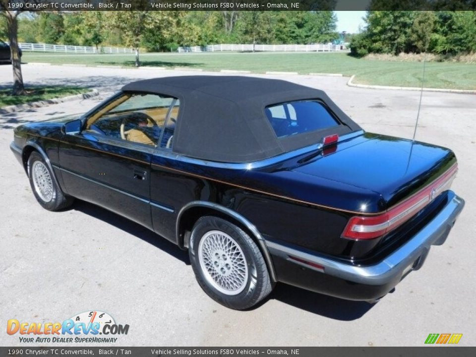 1990 Chrysler TC Convertible Black / Tan Photo #27