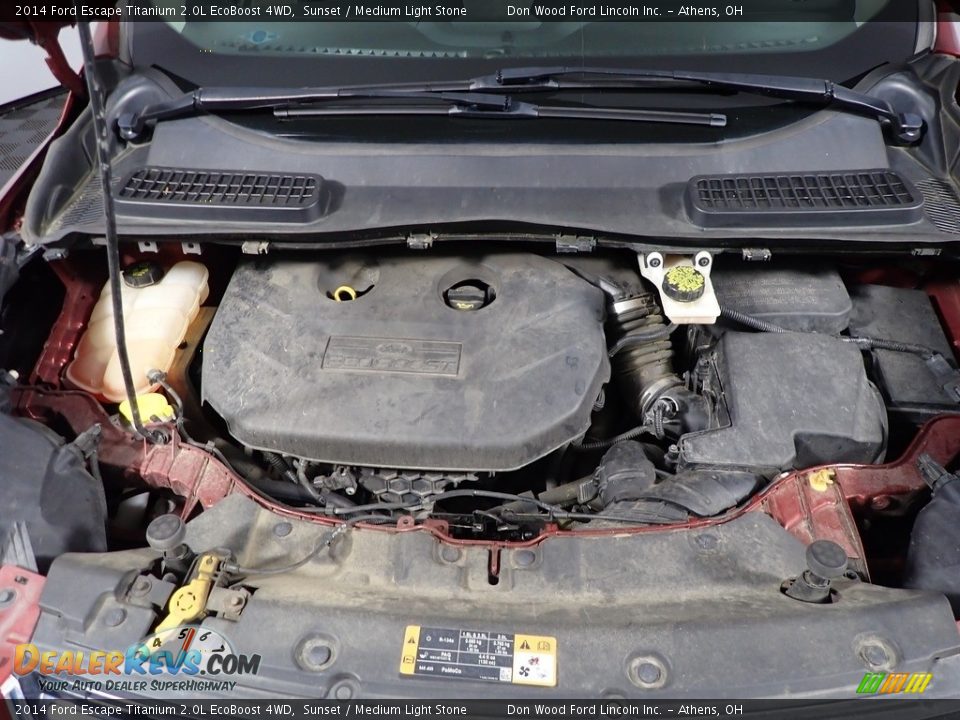 2014 Ford Escape Titanium 2.0L EcoBoost 4WD Sunset / Medium Light Stone Photo #8