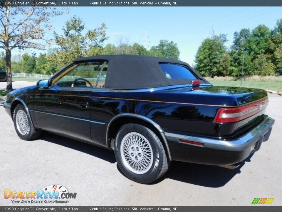 1990 Chrysler TC Convertible Black / Tan Photo #28