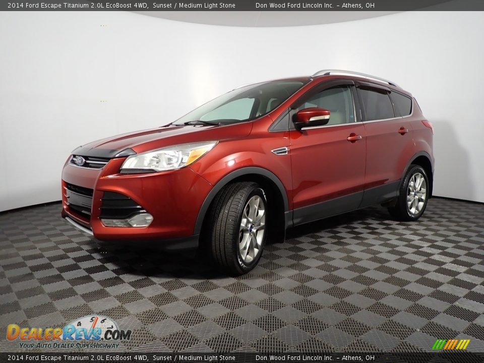 2014 Ford Escape Titanium 2.0L EcoBoost 4WD Sunset / Medium Light Stone Photo #9