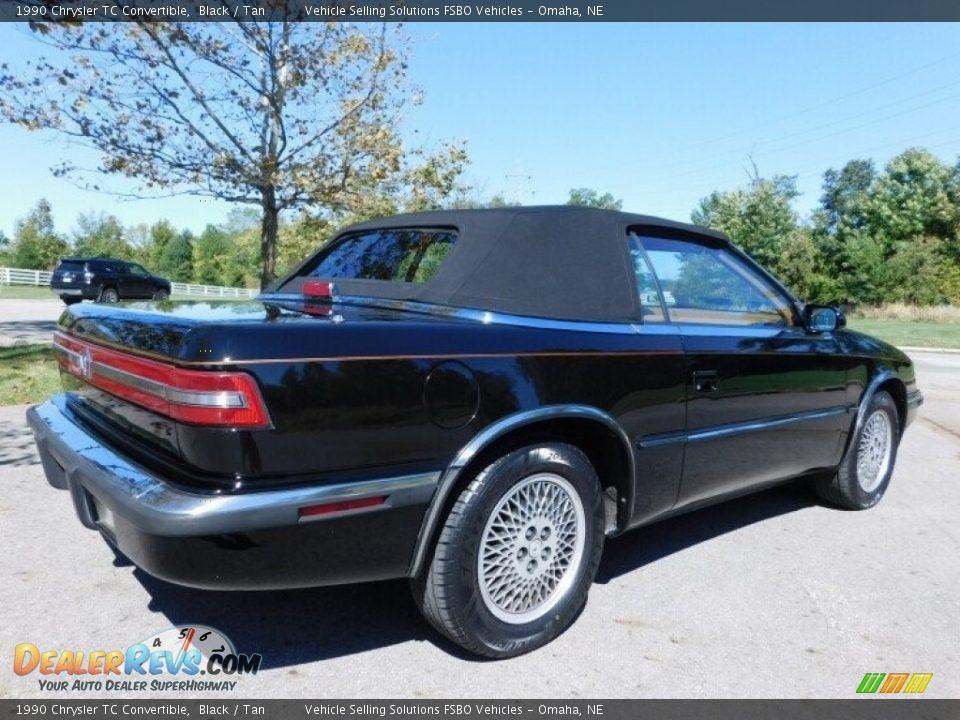 1990 Chrysler TC Convertible Black / Tan Photo #29