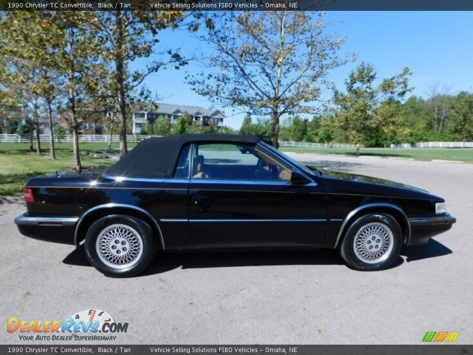 1990 Chrysler TC Convertible Black / Tan Photo #31