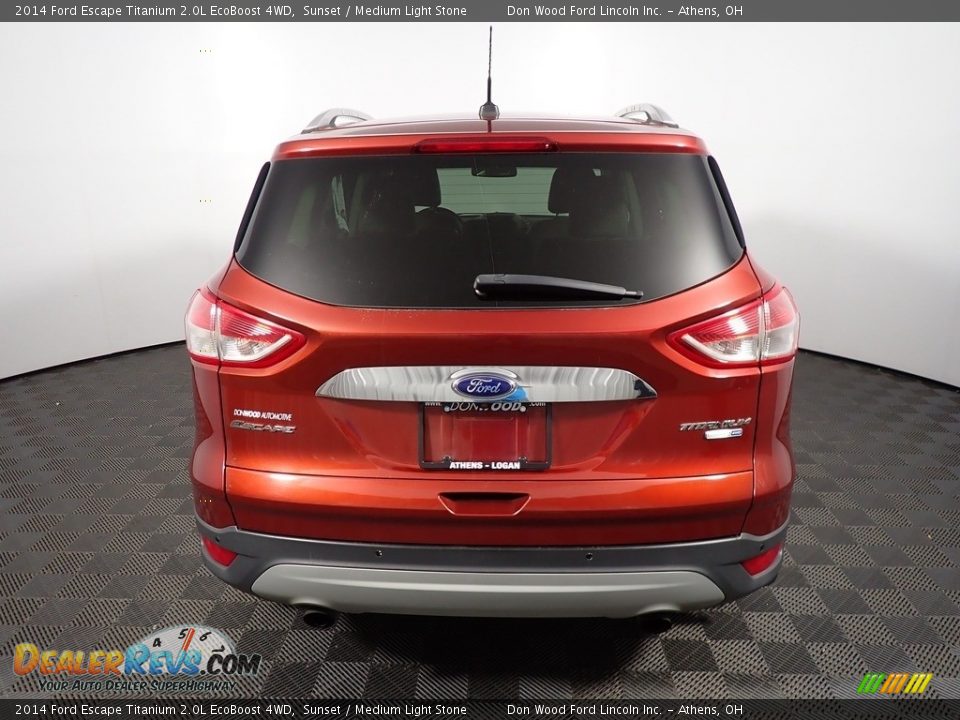 2014 Ford Escape Titanium 2.0L EcoBoost 4WD Sunset / Medium Light Stone Photo #14