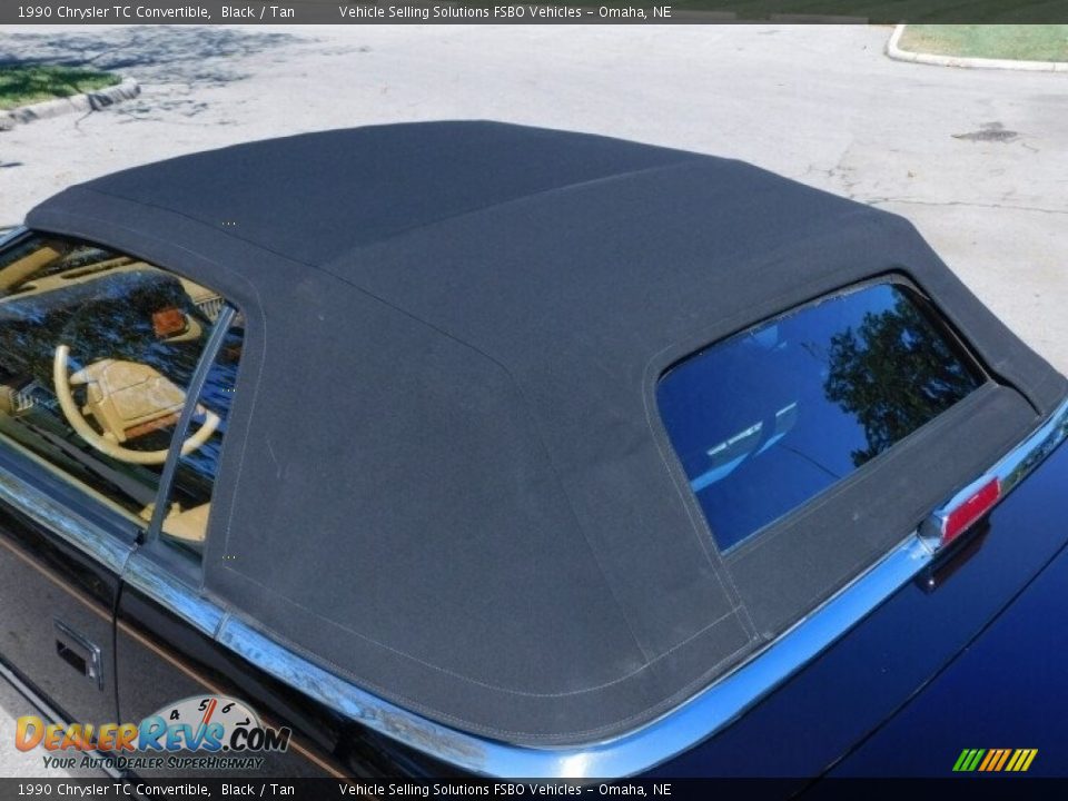 1990 Chrysler TC Convertible Black / Tan Photo #34