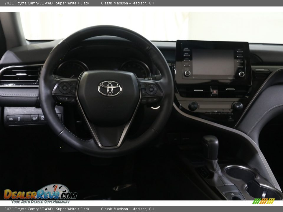 2021 Toyota Camry SE AWD Super White / Black Photo #6