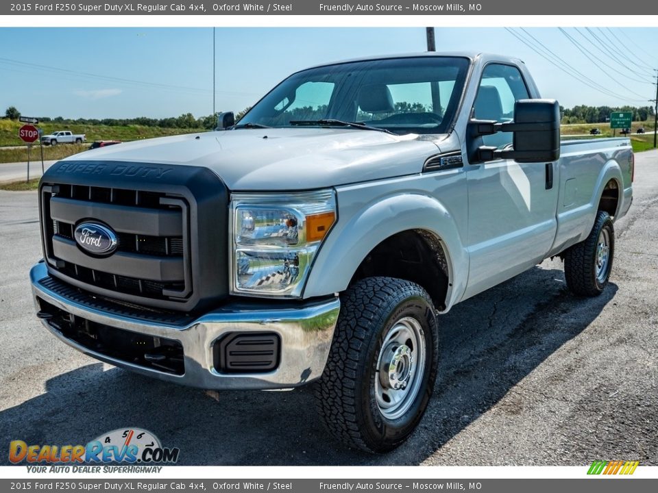 2015 Ford F250 Super Duty XL Regular Cab 4x4 Oxford White / Steel Photo #8