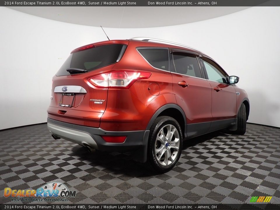 2014 Ford Escape Titanium 2.0L EcoBoost 4WD Sunset / Medium Light Stone Photo #18